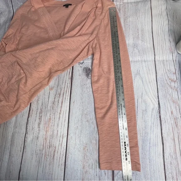 Talbots Peach Cardigan Size XL V-Neck Lightweight Cotton BOHO Grandpacore - Picture 11 of 12